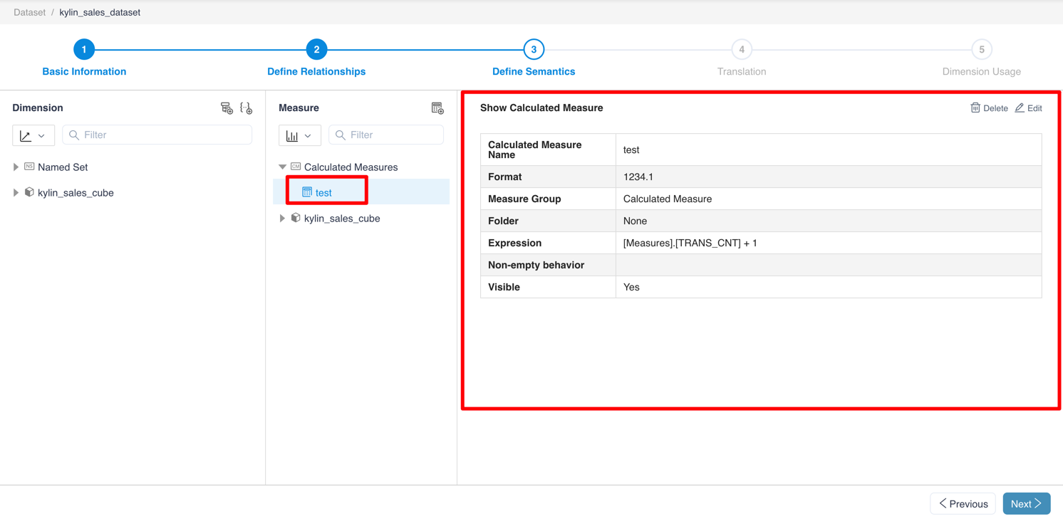 show calculated measures