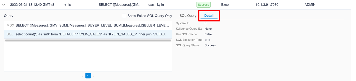 SQL Query Details